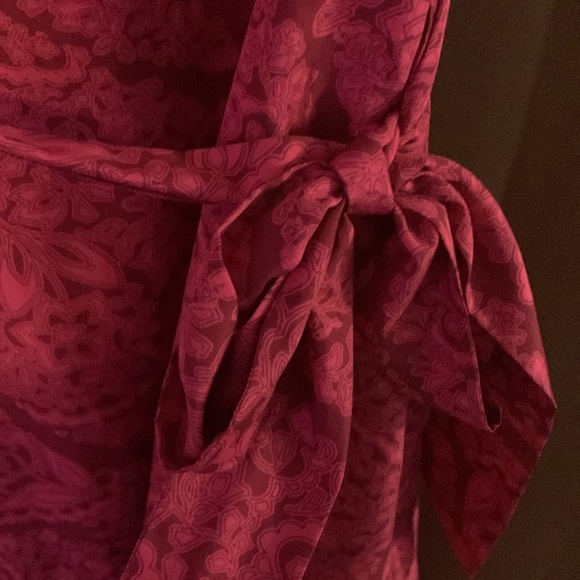 NWOT White House Black Market Beaded Neckline Ruffle Hem Dress - Picture 4 of 9